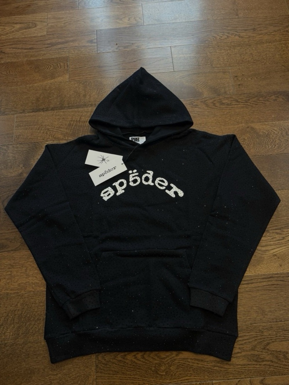 Spider VVS hoodie- Men's Pullover Sweatshirt in black and white